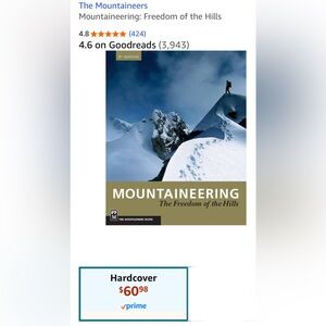 Mountaineering Freedom of the Hills Hardcover